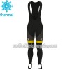 Set Langarmtrikot + Trägerhose Lange 2017 Direct Energie Winter Thermal Fleece N001